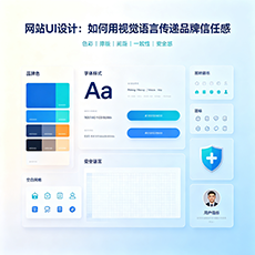 鹤岗建站-网站UI设计:如何用视觉语言传递品牌信任感
